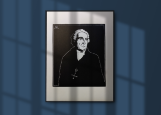 Linocut Poster — Joseph de Maistre