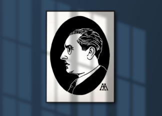 Linocut Poster — Julius Evola