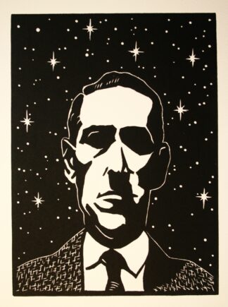 Linocut Poster — H. P. Lovecraft