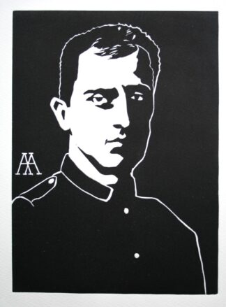 Linocut Poster — T. E. Hulme