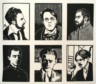 Linocut Poster — The Men of 1914