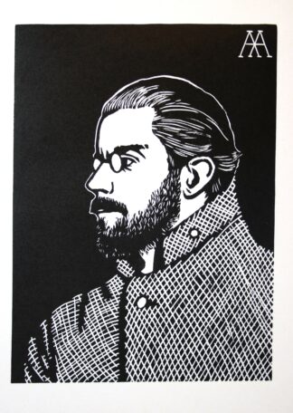 Linocut Poster — James Joyce
