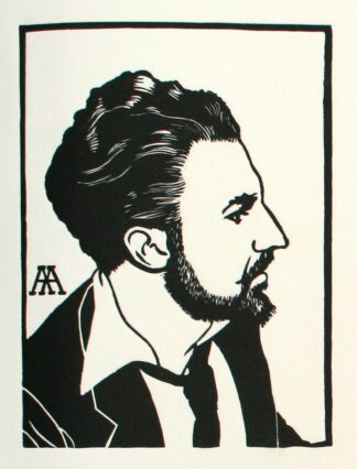 Linocut Poster — Ezra Pound