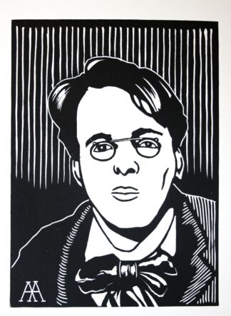 Linocut Poster — W. B. Yeats